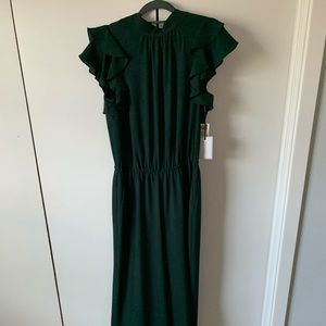1 STATE Emerald green jumpsuit NWT